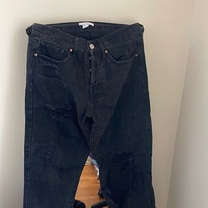 Black ripped Forever 21 Jeans. Size 26/Size 2. Gently worn.